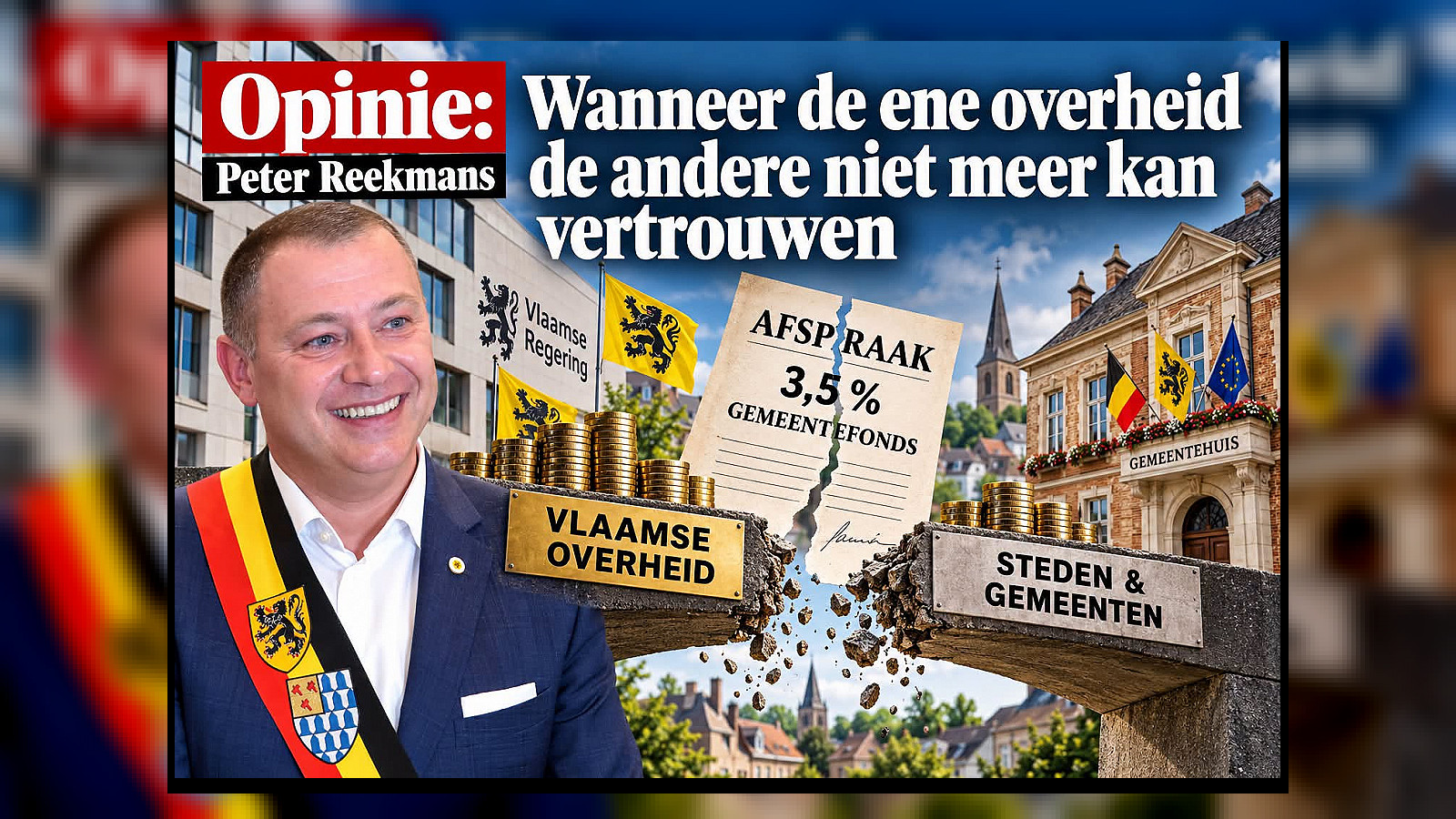 Vlaamse overheid breekt contracten met gemeenten: een begrotingscrisis in het verschiet