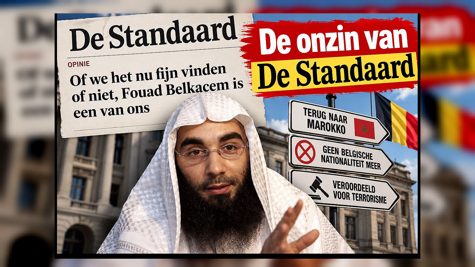 Fouad Belkacem is niet van ons: de waanzin van De Standaard