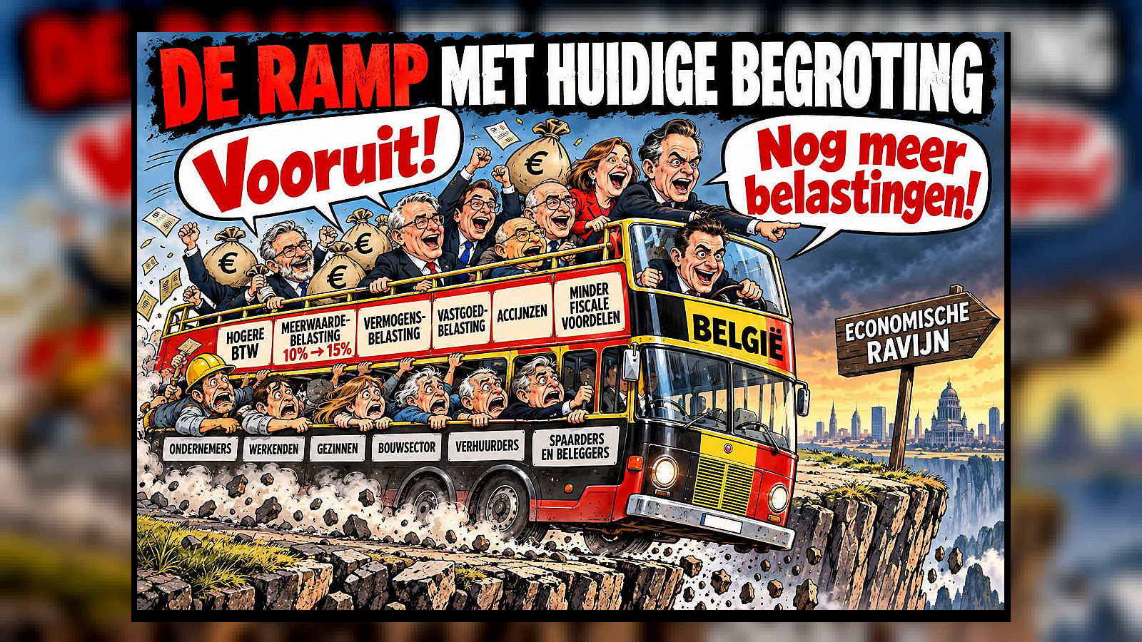 België dreigt in een fiscale wurggreep te belanden: de overheid geeft meer uit dan ze binnenhaalt