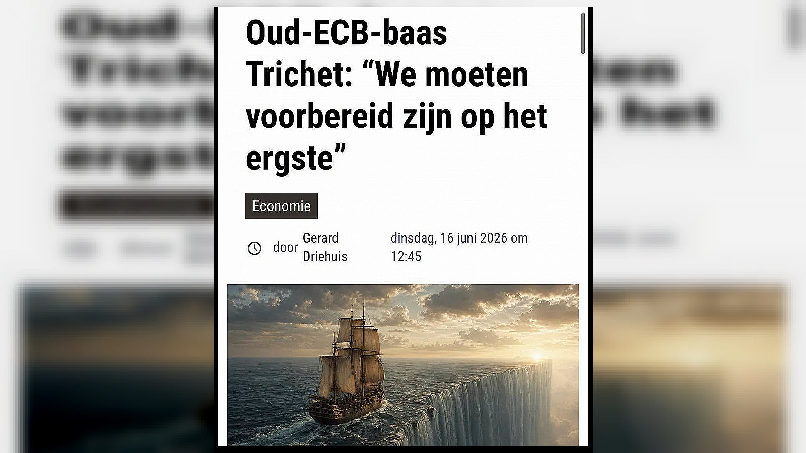 Europa moet zich voorbereiden op het ergste: de waarschuwing van Jean-Claude Trichet