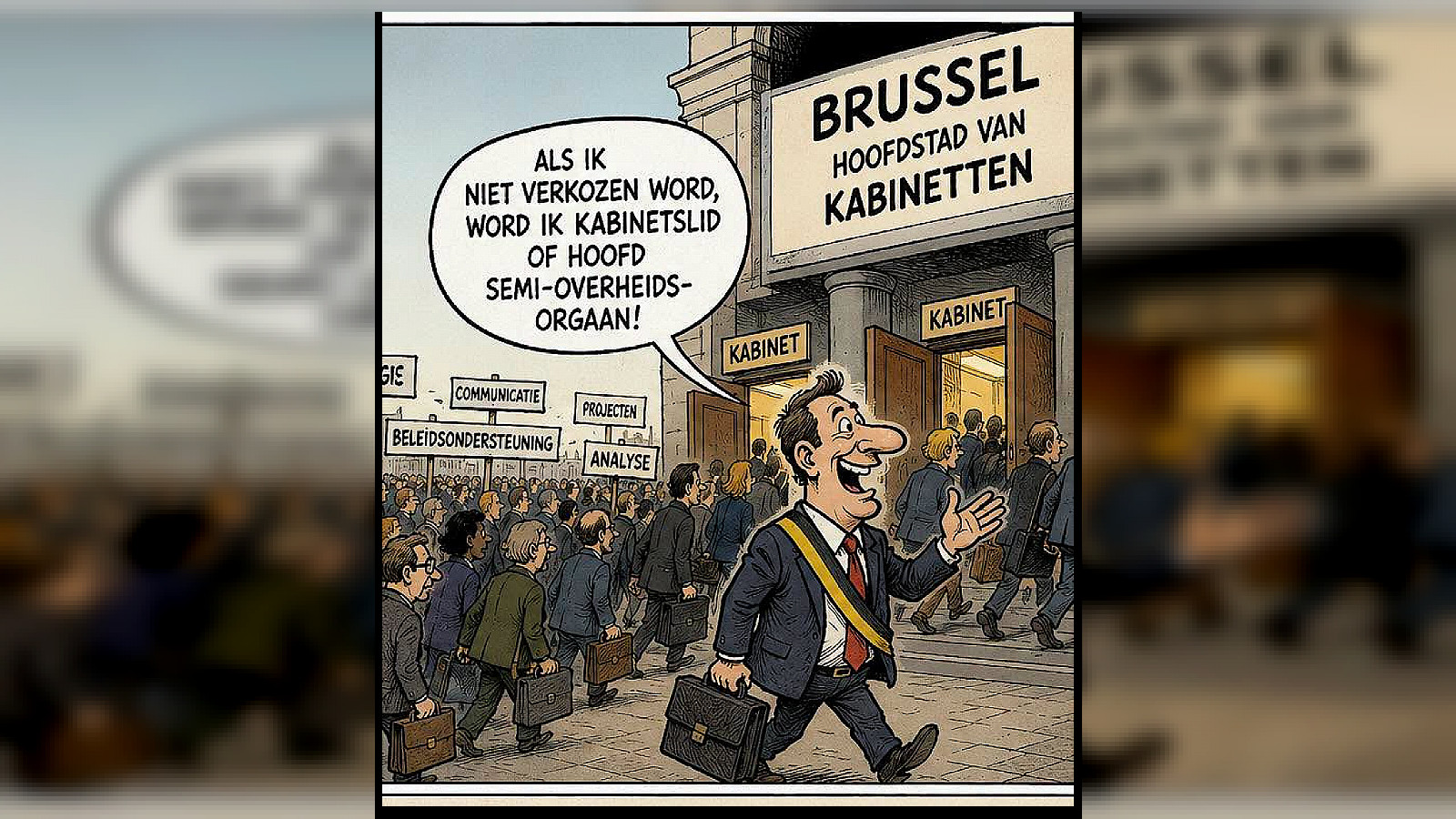 België blijft wereldkampioen met 2.000 kabinetsmedewerkers en politieke tewerkstelling