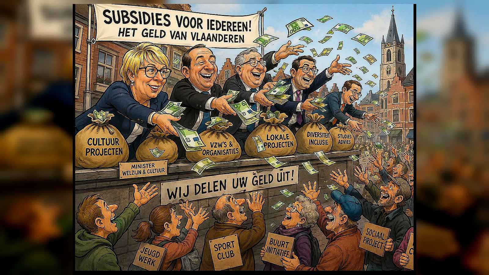 Niets zo leuk als het geld van andere mensen uitdelen: over de subsidiewaanzin in Vlaanderen